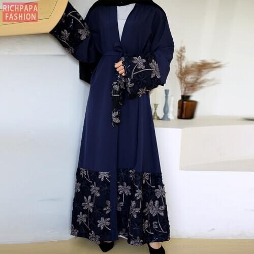 Ramadan Eid Mubarak Abaya Turkey Kimono Cardigan Hijab Muslim Dress Turkish Islam Clothing Abayas For Women Caftan Dubai Kaftan