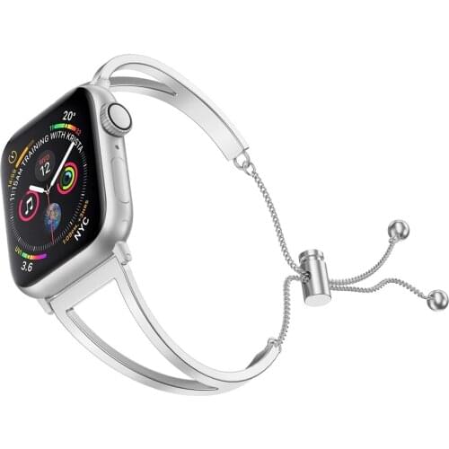 For Apple Watch SE Band 38mm 40mm 42mm 44mm Women Dressy Metal Bracelet iWatch Series 6/5/4/3/2/1 Wrist Strap for Applewatch