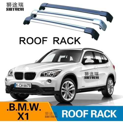 SHITURUI 2Pcs Roof bars For BMW X1 E84 F48 2009 - 2020 Aluminum Alloy Side Bars Cross Rails Roof Rack Luggage Carrier