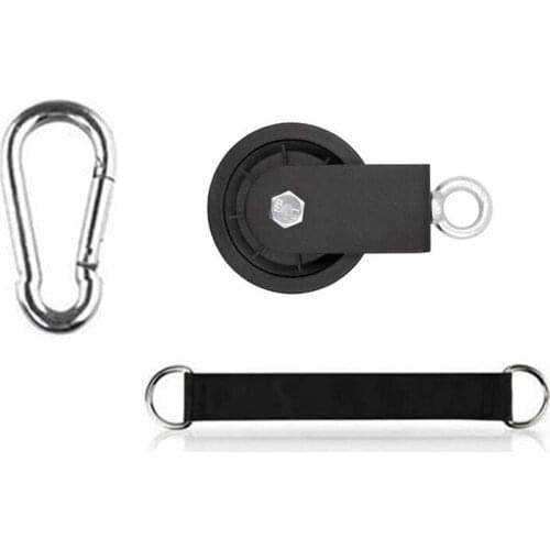 90mm Cable Pulley 360 Degree Ultra-Quiet Detachable Rotating Traction Wheel for LAT Pulley System Lifting Block Elevator