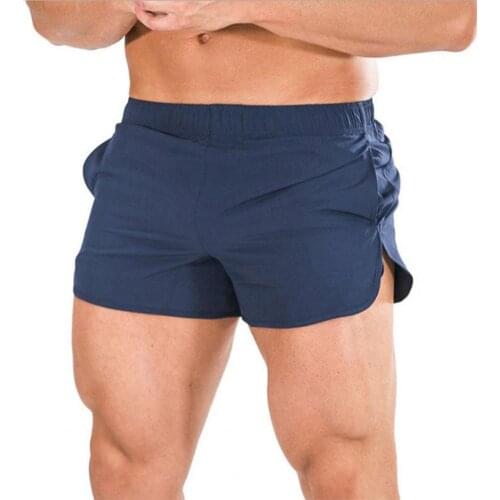 Board Shorts Flexible Sportswear Polyester Breathable Gyms Workout Shorts Solid color elastic waist Fitness Center Men Shorts