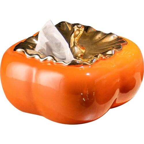 Light Luxury New Chinese Ceramic Storage Tissue Box Decoration Home Living Room Coffee Table Modern Minimalist Creative