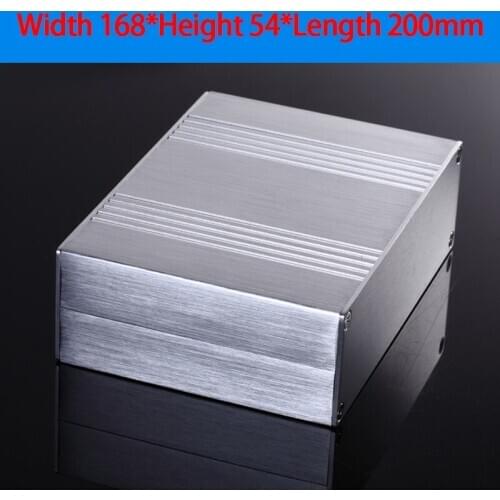 KYYSLB 168*54*200mm Split Power Amplifier Aluminum Chassis Aluminum Alloy Profile Machine Housing Instrument Box Case Shell