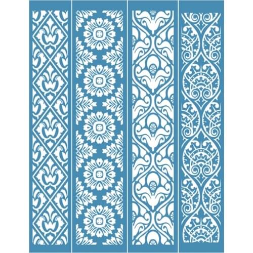 Vintage Lace Self Adhesive Silk Screen Printing Stencil Mesh Transfers DIY Shirt