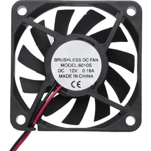11 Blade Waterproof Cooling Fan 12V 0.18A DC 58x58x10mm Computer Cooler Fan 2Pin Low Noise Brushless PC Cooling Fan Dropshipping