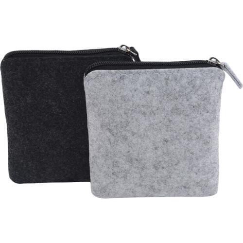 Felt Coin Purse Wallet Women Men Change Bag Credit Card ID Holder Coin Purses Wallets Womens Mens High Quality
