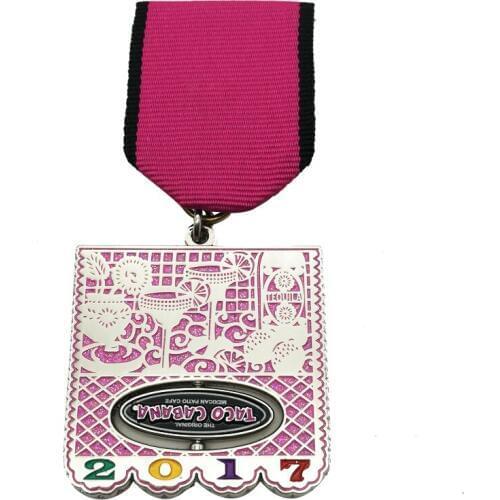 High Quality Custom Metal Viva Fiesta Medal with Double Ring k 200141