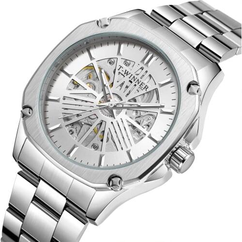 Winner 2021 New Fashion Casual Men Hand Winding Automatic Watches Gmt Luxury Gold Stainless Steel Supe Sports Car Wrist Smart