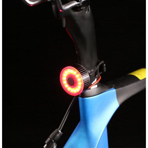 USB Rechargeable Bicycle LED Taillight Bike Rear Light Warning Lamp Compact Styling