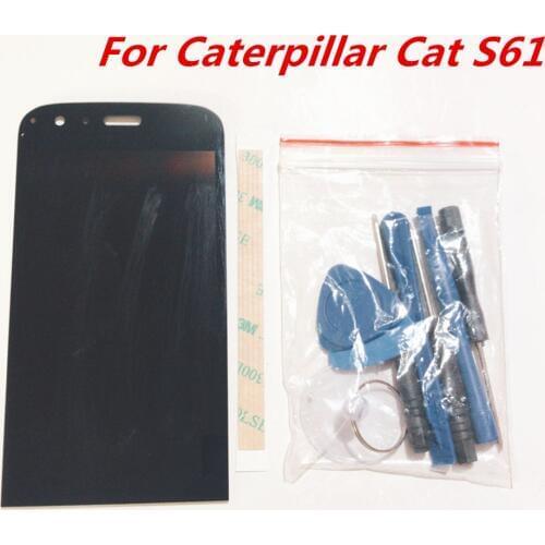 For Caterpillar CAT S61 LCD Display 5.2'' +Touch Screen Digitzer Assembly Repair Panel Glass Accessories For CAT S61 Phone Parts