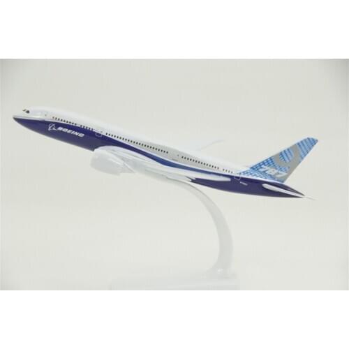 18CM B787 airline model 1:300 scale alloy collectible display toy airplane B-787-9 aircraft collection kids children toy