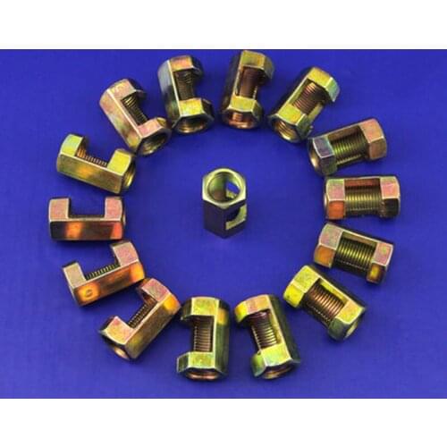 3pcs M10 Open hex nut I-joining Lamp Lighting DIY Accessories Dental Tube Joints Fasteners