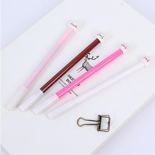 3PCS Clean Cute Cartoon Cute Kitty Gel Pen Korean Stationery Creative Pen Pen