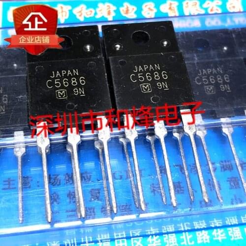 5 Pieces) C5686 2SC5686 TO-3PF 2000V 11A / K2995 2SK2995 250V 30A / K2225 2SK2225 1500V 2A / D1555 2SD1555 1500V 5A TO-3PF