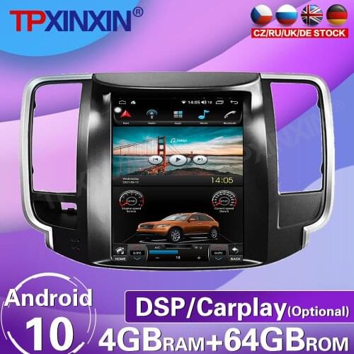 64G For Nissan Teana 2008 - 2012 Android 10 Tesla Big HD Screen Car Radio Tape Recorder Multimedia Player GPS Navigation Carplay