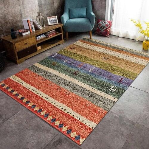 Bohemian room Floor Mat Persian Style Non-slip Hallway Bedroom Entrance Doormat Balcony Long Rugs Carpets Home Decoration
