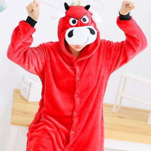 Flannel pajamas in winter, role playing clothes, cartoon costumes Unisex Cosply costume