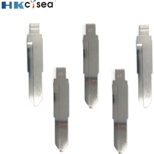 HKCYSEA KD#46 KD Remote Uncut Blank Metal Blade Type #46 for Domestic Truck Minibus Remote Car Key Remote Blade Replacement