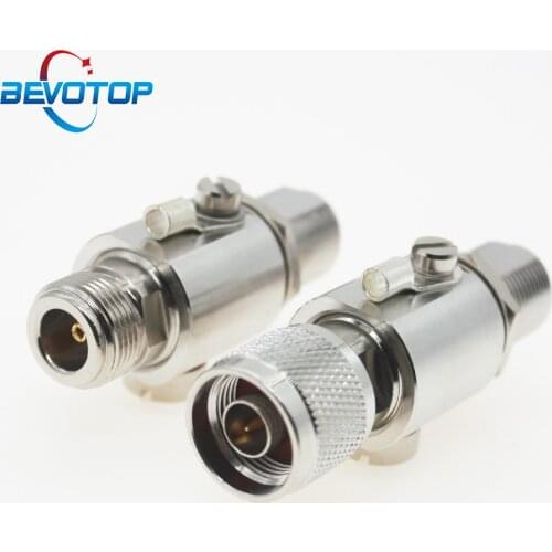 6GHZ N Type Coaxial Lightning Arrestor Surge Protector N Male to Female Gas Discharge Protection for HAM CB Radio WLAN WiFi50ohm