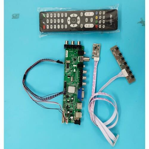 Kit For LTN145AT01-H01/LTN145AT01-H03 WLED VGA LED HDMI digital Signal controller board 40pin LVDS USB AV remote DVB-T2 1366X768