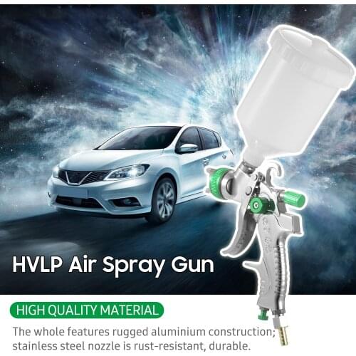 Gravity Feed Air Spray Gun HVLP Sprayer Paint Gun with 600ML Cup 1.4mm 1.7mm 2.0mm Nozzle for Painting Car Furniture Wall