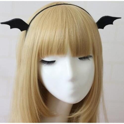 Kawaii Black Devil White Angel hairpin Headband Sexy Cosplay Accessories Hair Hoops Lovely Kitten Headdress Devil Angel Hairwear