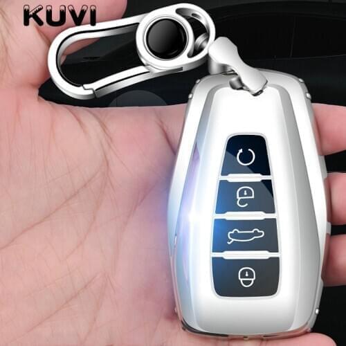 Soft TPU Car Remote Key Case Cover Holder Shell Fob For Geely Coolray 2019-2020 Atlas Boyue NL3 Emgrand X7 EX7 SUV GT GC9 Borui
