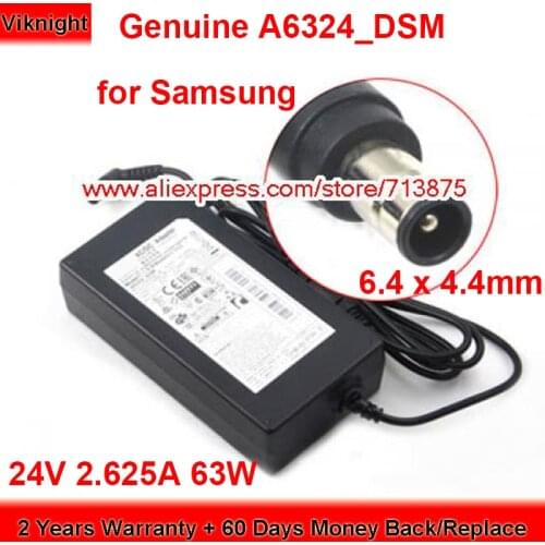Genuine 24V 2.625A HW-F751 A6324_DSM Ac Adapter for Samsung HW-H550 H551 H751 H7501 HWJ450 H752 Laptop Power Supply