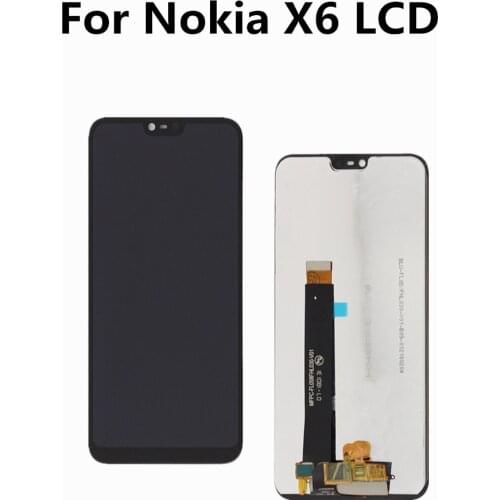 Original Display For Nokia X6 LCD Screen For Nokia X6 LCD Display Touch Screen Digitizer For Nokia 6.1 Plus LCD Replacement