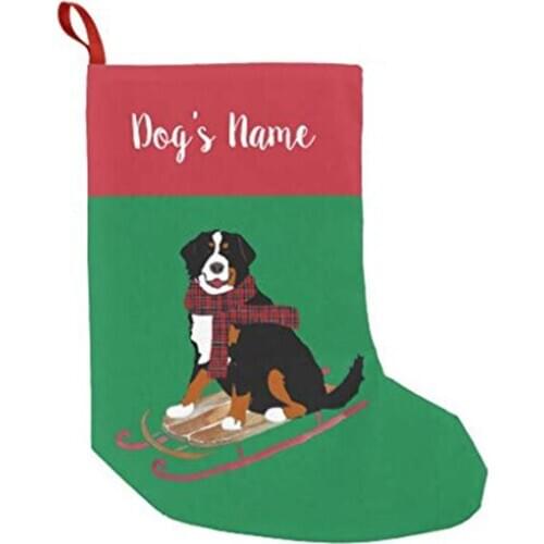 Personalized Dogs Name Christmas Socks Santa Claus Gift Kids Unisex Xmas Funny Socks for Lady Women Santa Stockings 2020