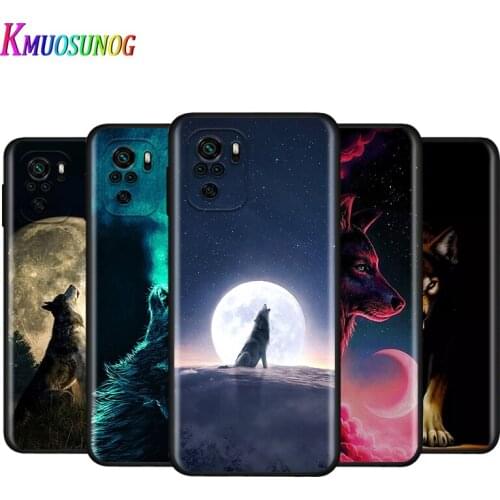 Silicone Cover Animal Snow Wolf For Xiaomi Redmi Note 10 10S 9T 9S 9 8T 8 7 7S 6 5A 5 4 4X 5G Pro Max Phone Case