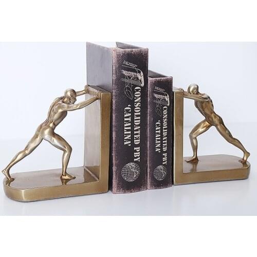 Nordic Minimalist Creative Study Living Room Wine Cabinet Decoration Ornaments Sports Bookends