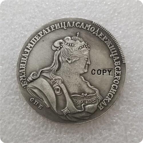Type#2: 1737 RUSSIA 1 ROUBLE Copy Coin commemorative coins