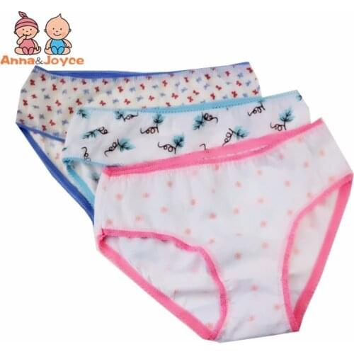 12pcs /Lot Baby Girls Briefs Cartoon Underwears Children Panties Short Underpants Kids atnn0001