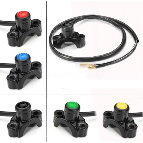 Universal Motorcycle Kill Switch Keys Engine Stop Start Button for ATVs Quad Dirt Bikes Handlebar Mount