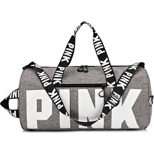 Large Capacity Women Pink Travel Bag Female Fitness Training Duffle Bag for Trip Waterproof Gym Sport Bag