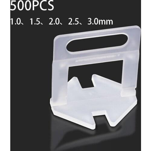 High quality 500PCS PE tile leveling system use forTile leveling system for tile laying 1\1.5\2\2.5.3mm construction tools
