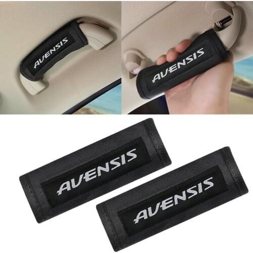 Car interior roof handle protection cover FOR Toyota Avensis plush car pull gloves