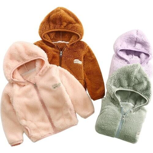 Winter Baby Boy Girl Thicken Jacket Toddler Girl Winter Clothes Infant Girls Warm Fur Coats Girls Hooded Outerwear Coat Jacket