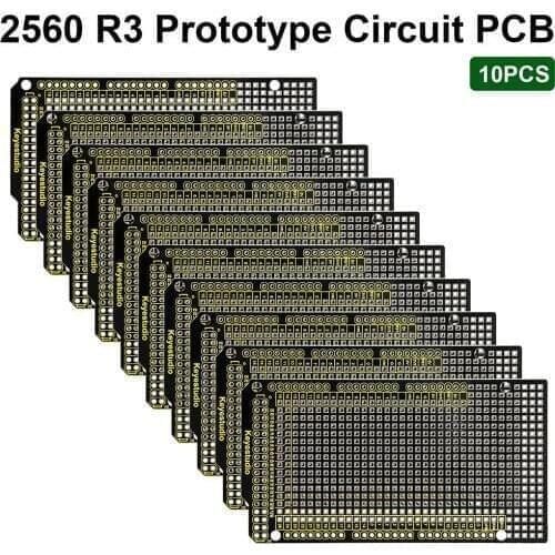 10PCS Keyestudio Prototype PCB for Arduino MEGA 2560 R3 Shield Board DIY FR-4 Environmentally Friendly