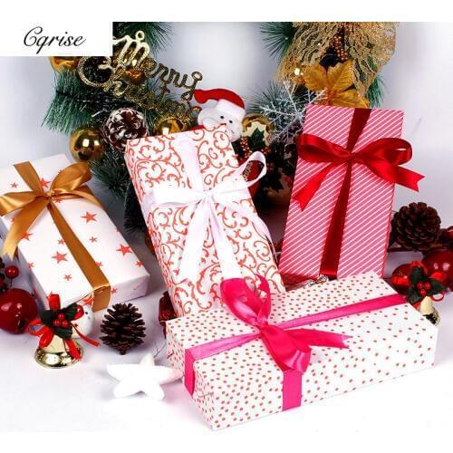 10pcs/lot Red Theme Gift Packing Paper Craft Paper Wrapping Floral Wraps DIY Flower Packing Christmas Tissue Wrapping Paper