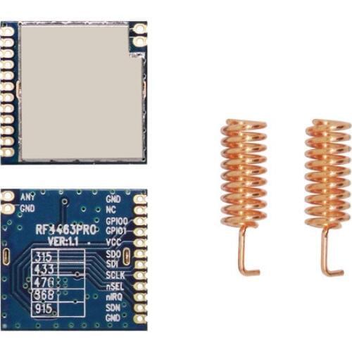 10pcs/lot FCC / IC certified RF4463PRO - 100mW 868mhz wireless module 1km si4463 rf module