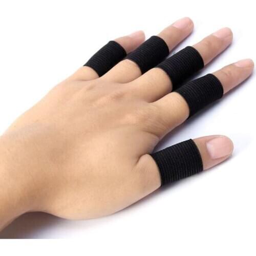 10Pcs Finger Protector Sleeve Support Basketball Sports Thumb Brace Protector Aid Arthritis Band Wraps Finger Sleeves