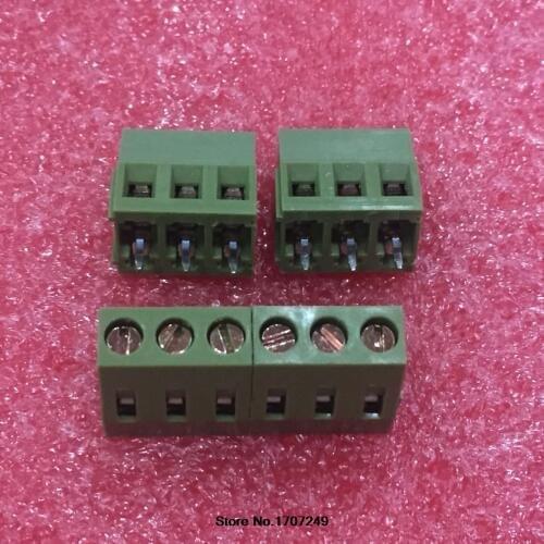 100PCS KF128-5.08-3P KF128-3P KF128 3Pin 5.08mm high quality Environmental copper feet PCB Screw Terminal Block Connector ROHS