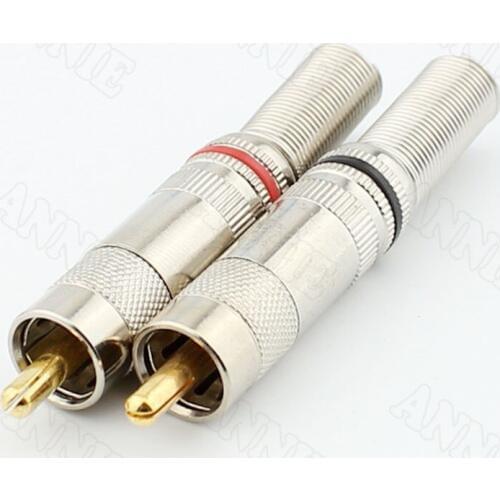 100pcs/lot Full Copper Welding RCA Socket AV Jack Wobbler Plug Inner Belt Sealing Good Contact Signal