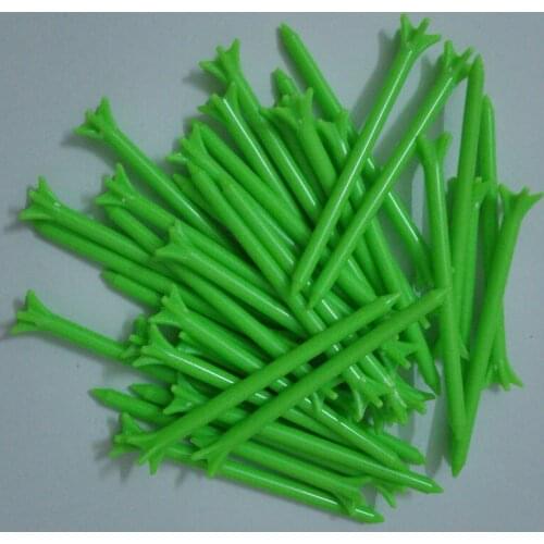 100Pcs 83mm Plastic Claw Shape Golf Tees Green
