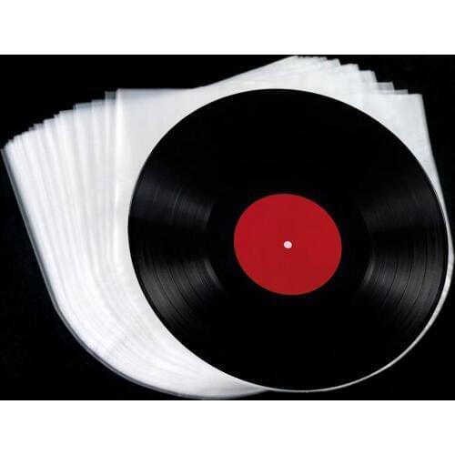 12 inch Vinyl Record Protecter LP Record Plastic Bags Anti-Static Record Sleeves Outer Inner Plastic Clear Cover Container 100Pc