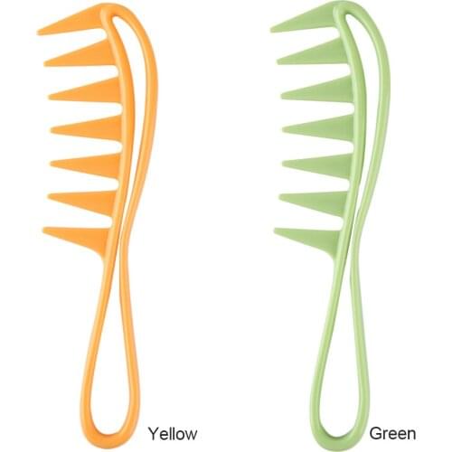 Anti-Static Wide Tooth Comb Curly Hair Straight Brush Women Styling Tools Home Beauty Massage Brush Salon Wet Curly Styling Tool