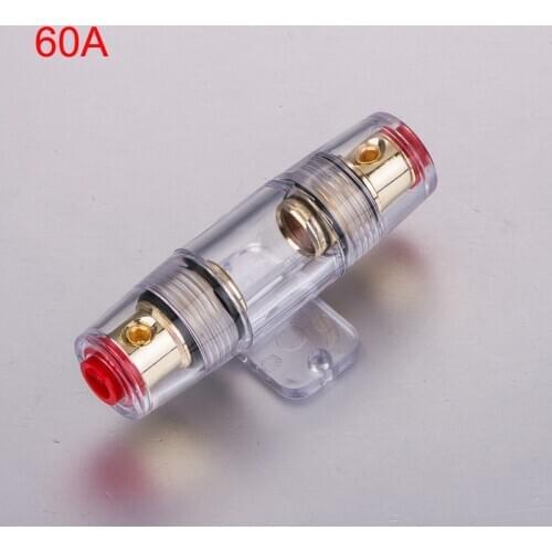 60A AGU Car Audio Fuse Holder 8 Gauge For Auto Amplifier Module Truck Stereo Systems
