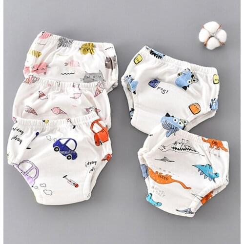 Baby Reusable Diapers Cotton child Diaper Washable Boys and Girls Training Pants for All Seasons